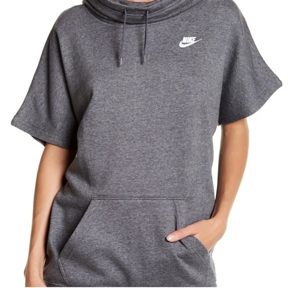 Nike Grey Women’s Short Sleeve Hoodie